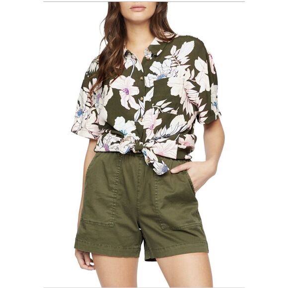 Sanctuary Resort Shirt, Tropic Punch, Size Small NWT Nordstrom Short Sleeves - Picture 1 of 8